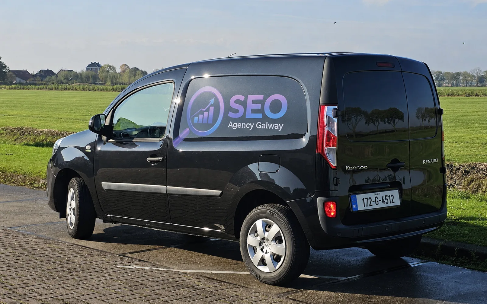 The branded SEO Agency Galway van